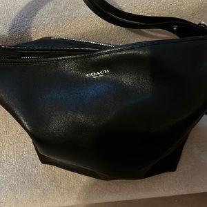 Coach leather hobo bag